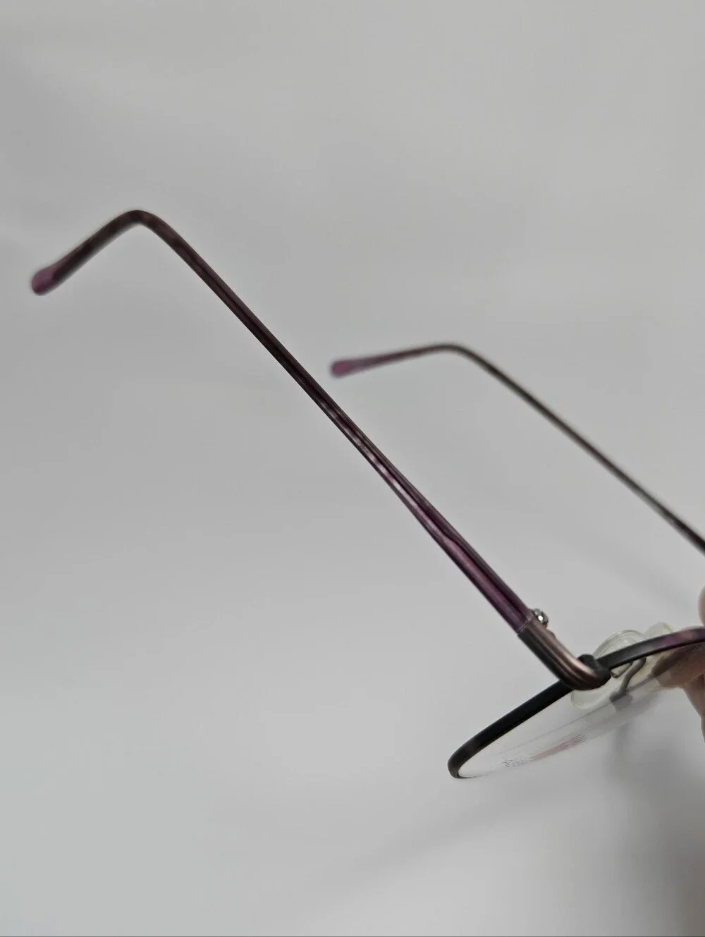Accuflex 118 Marcolin Round Eyeglasses in Violet Rose Antique Mauve.